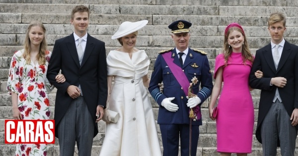 Família real da Bélgica reunida para celebrar o Dia Nacional do seu país
