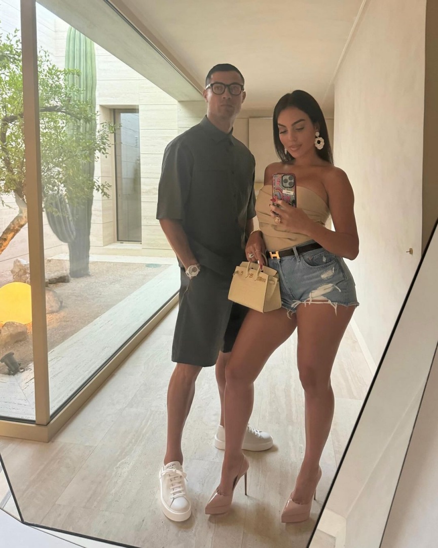 O luxo de Georgina Rodríguez e Cristiano Ronaldo na passagem por Madrid