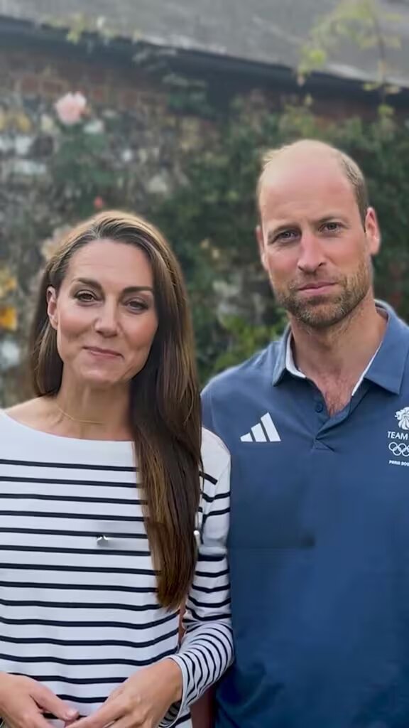 Ao lado de William, Kate reaparece em vídeo de agradecimento aos atletas olímpicos britânicos