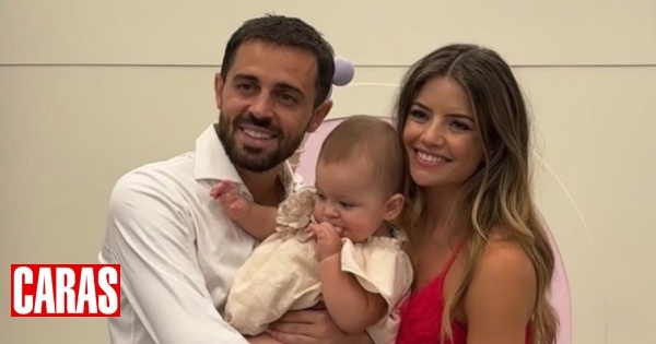 Bernardo Silva e Inês Degener Tomaz celebram o aniversário da filha, Carlota