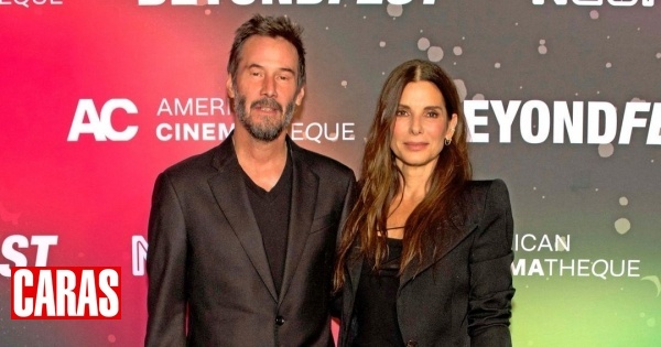 Sandra Bullock e Keanu Reeves juntos para celebrar o 30.º aniversário de 