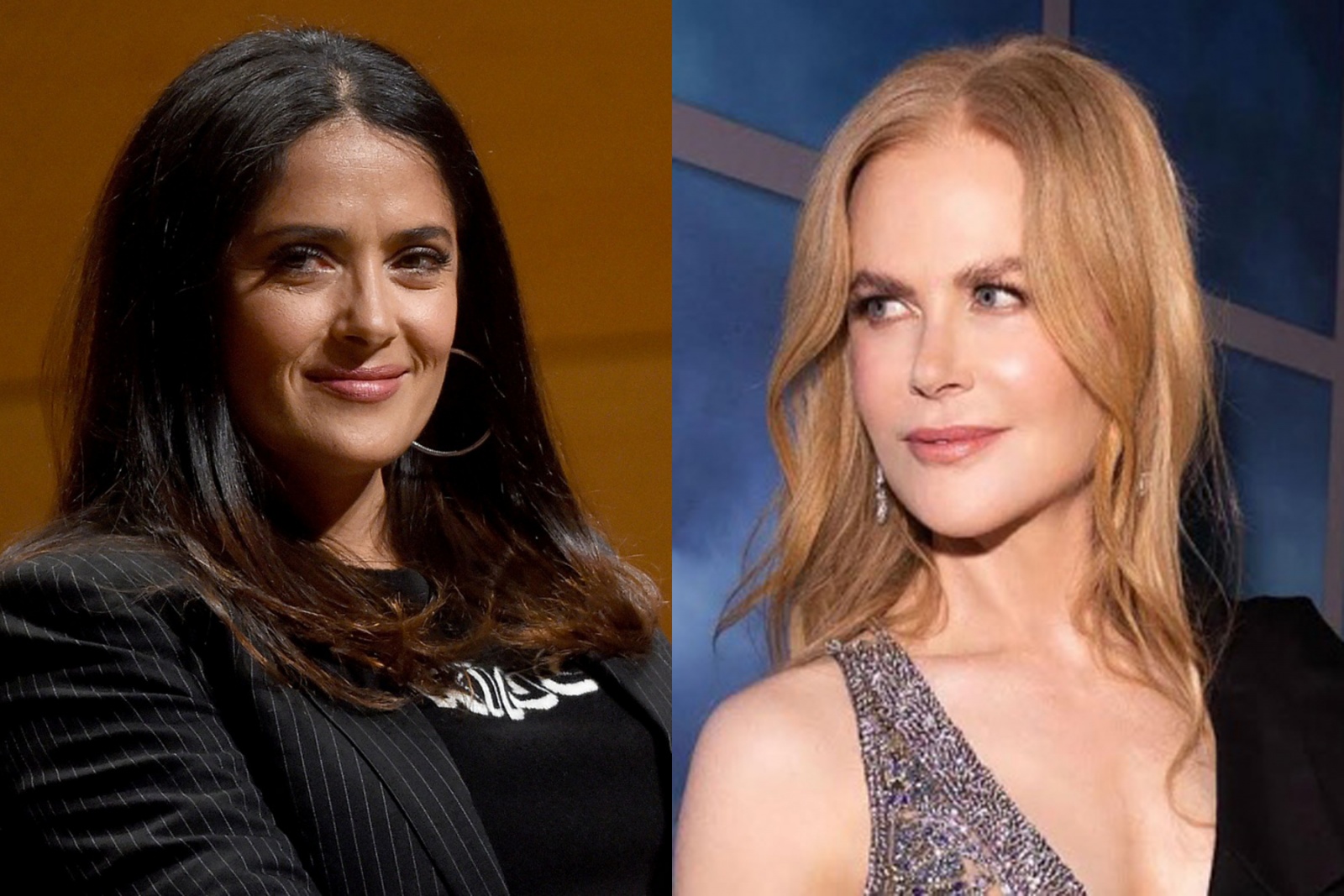 Nicole Kidman e Salma Hayek desentendem-se em público