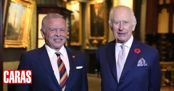 Rei Abdullah II da Jordânia recebido por Carlos III em Inglaterra