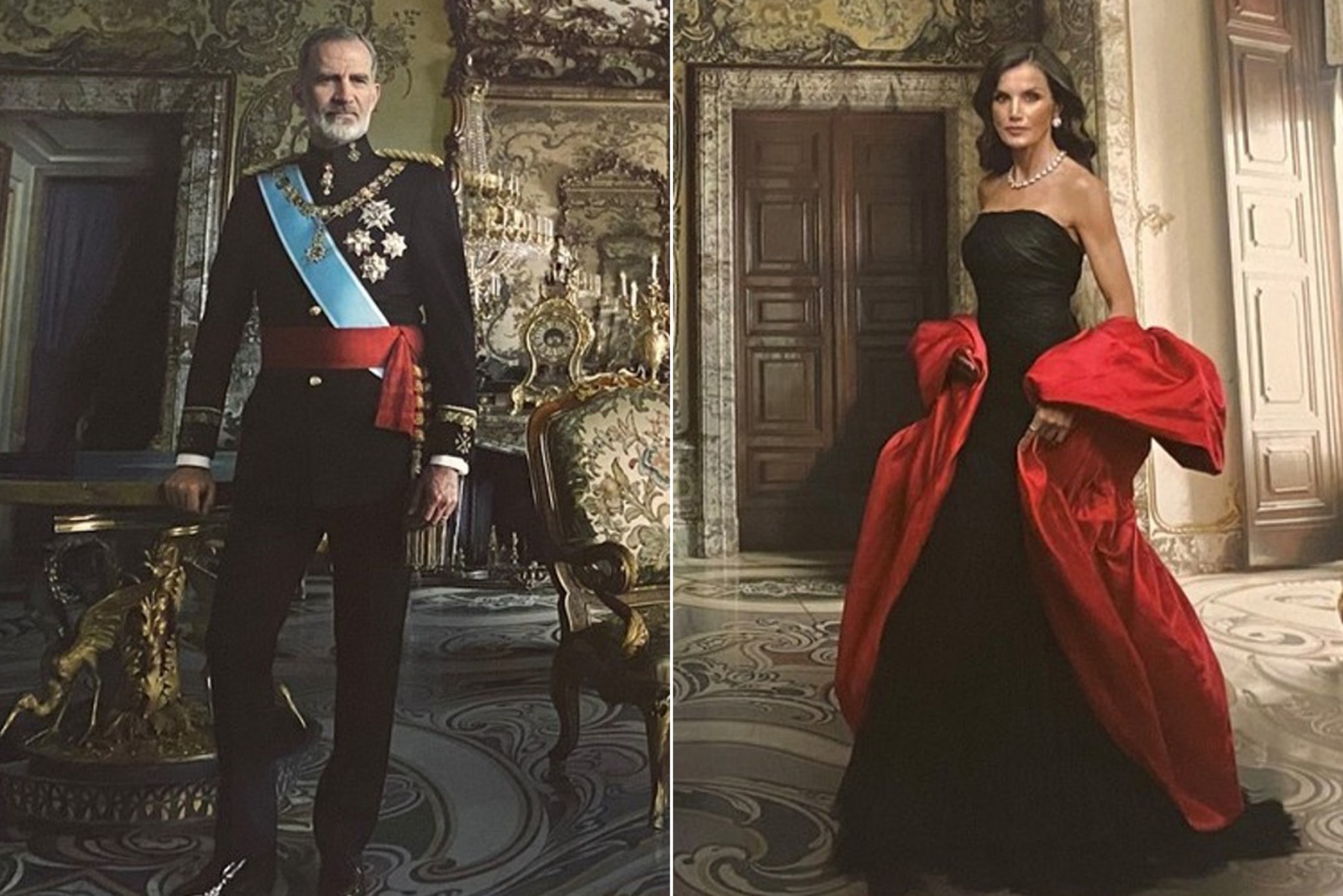 Novos retratos oficiais dos reis de Espanha