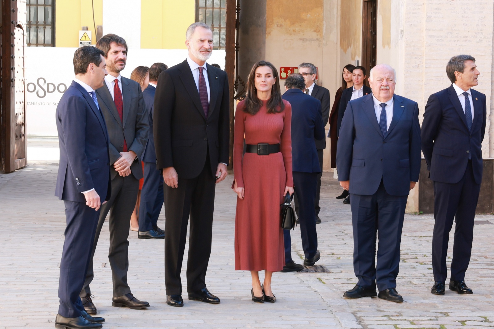 Reis Felipe e Letizia em Sevilha para a entrega