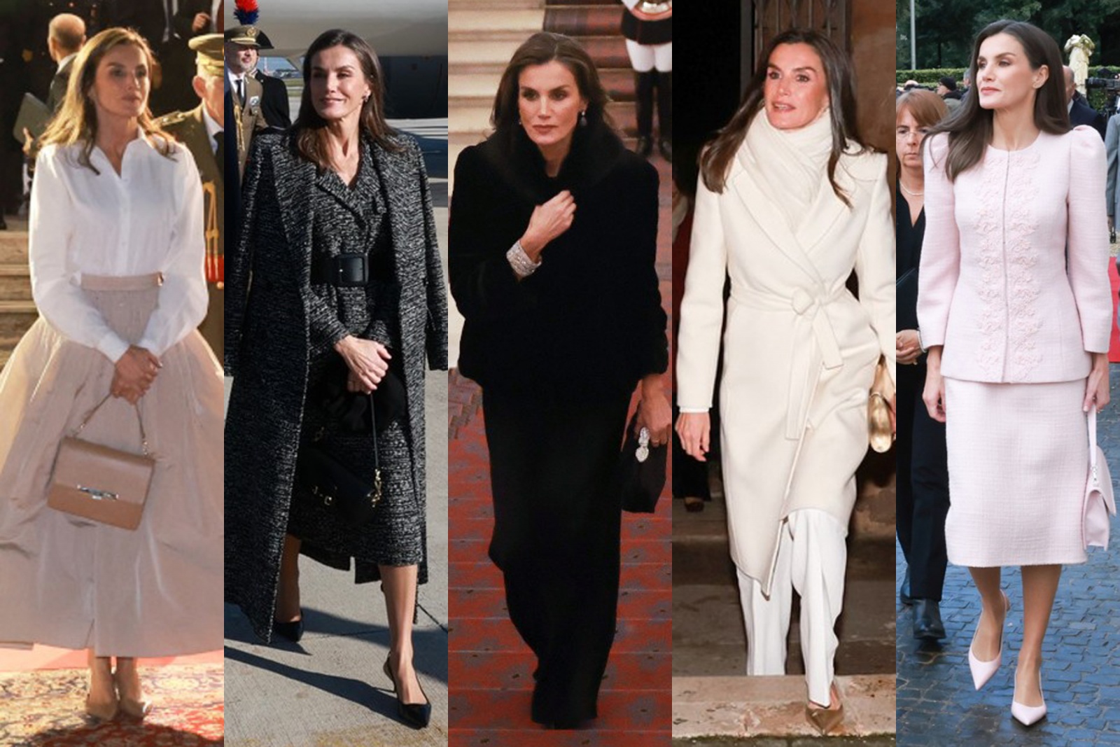 Os 5 "looks" que Letizia usou para conquistar Itália