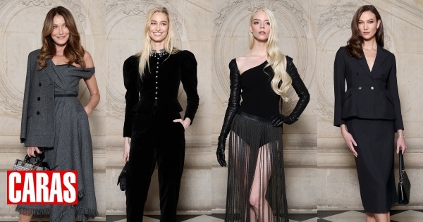 Celebridades assistem ao desfile de Alta-Costura da Dior, em Paris