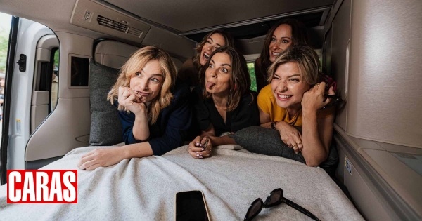 Famosas divertem-se na apresentação de nova carrinha
